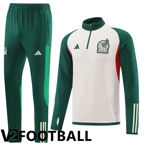 Mexico Training Jacket Suit White Green 2022/2023