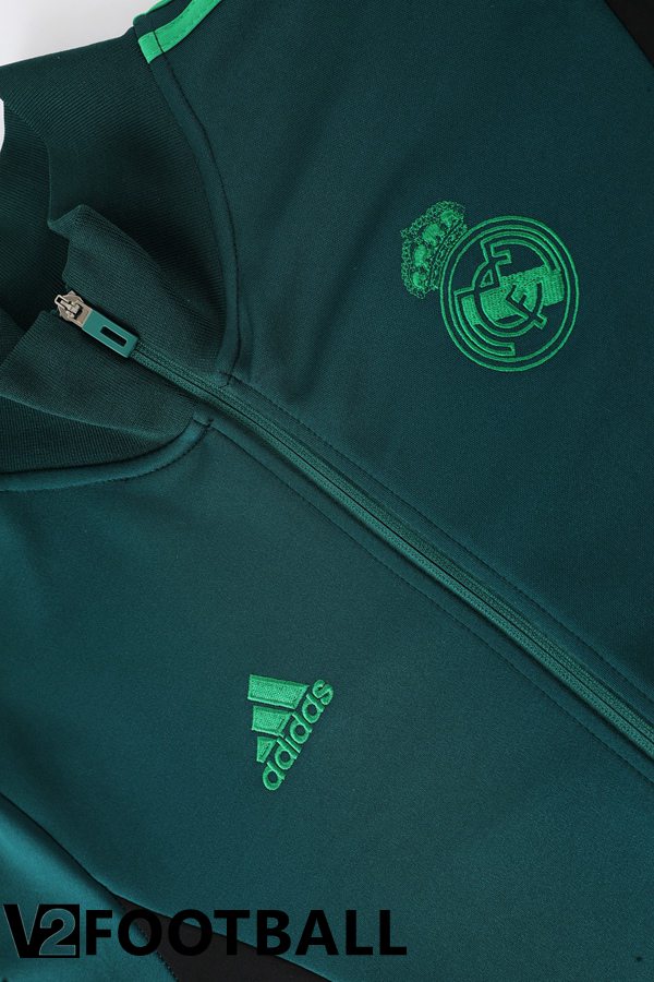 Real Madrid Training Jacket Suit Green 2022/2023