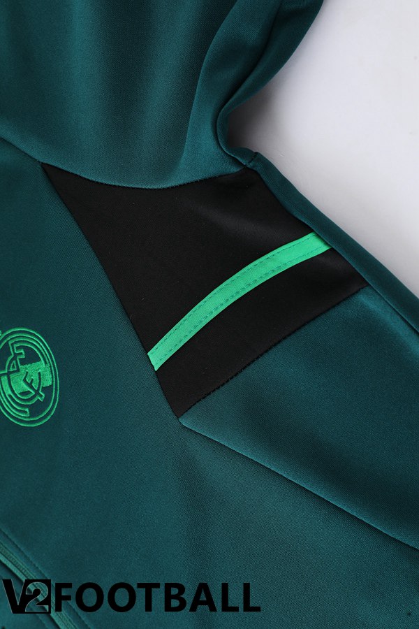 Real Madrid Training Jacket Suit Green 2022/2023