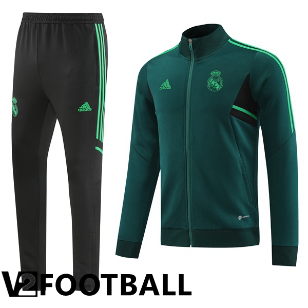 Real Madrid Training Jacket Suit Green 2022/2023