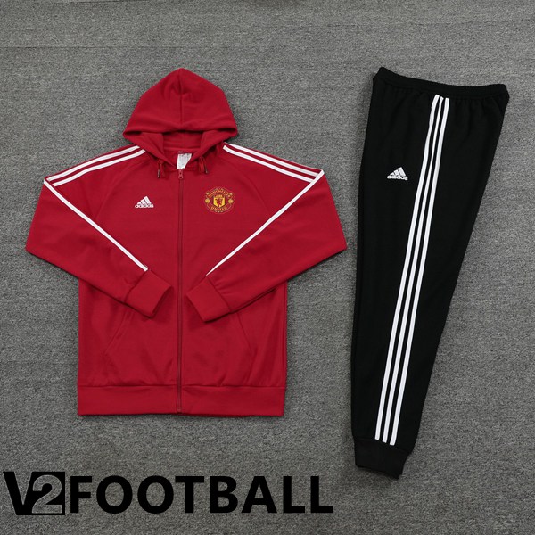 Manchester United Training Tracksuit Hoodie Red 2022/2023