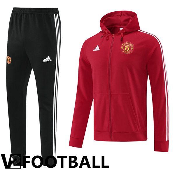 Manchester United Training Tracksuit Hoodie Red 2022/2023