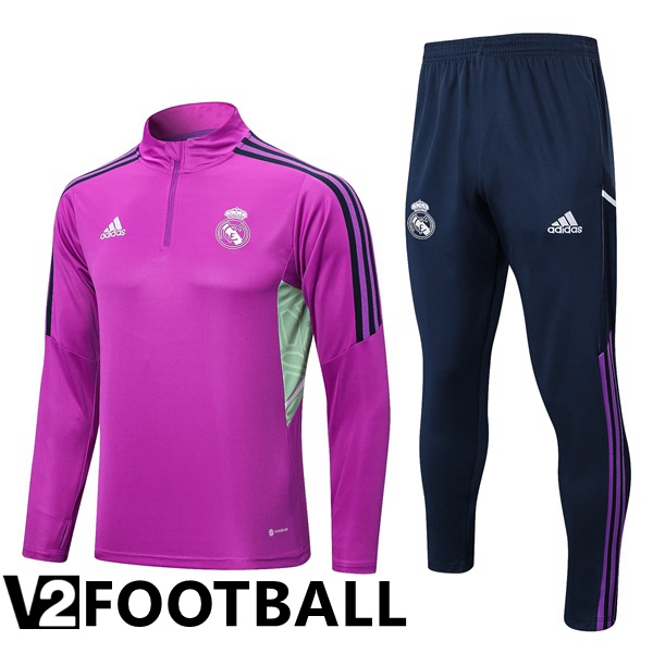 Real Madrid Training Jacket Suit Purple 2022/2023