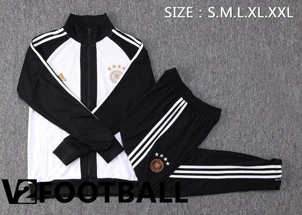 Germany Training Jacket Suit Black White 2022/2023