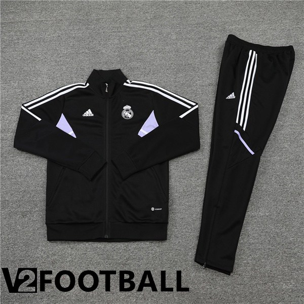 Real Madrid Training Jacket Suit Black 2022/2023