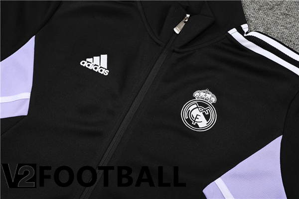 Real Madrid Training Jacket Suit Black 2022/2023