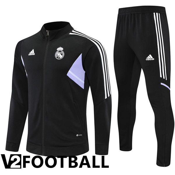 Real Madrid Training Jacket Suit Black 2022/2023