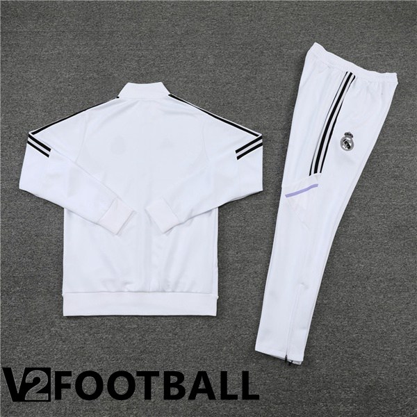 Real Madrid Training Jacket Suit White 2022/2023