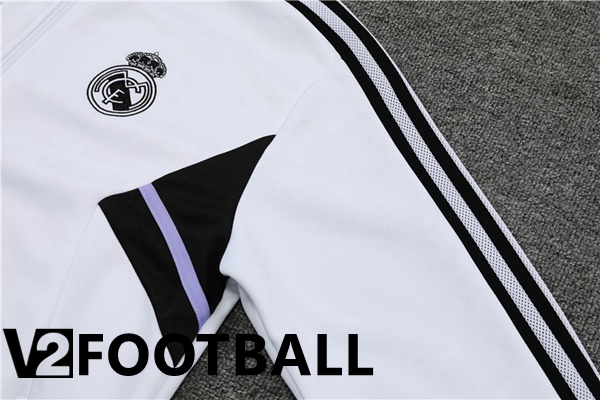 Real Madrid Training Jacket Suit White 2022/2023