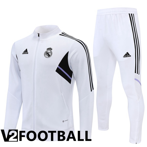 Real Madrid Training Jacket Suit White 2022/2023