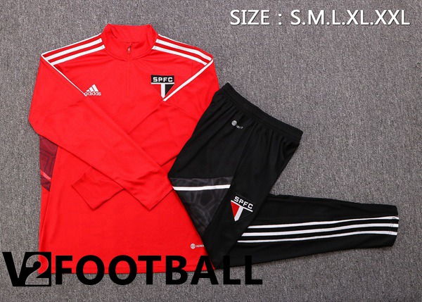 Sao Paulo FC Training Tracksuit Red 2022/2023