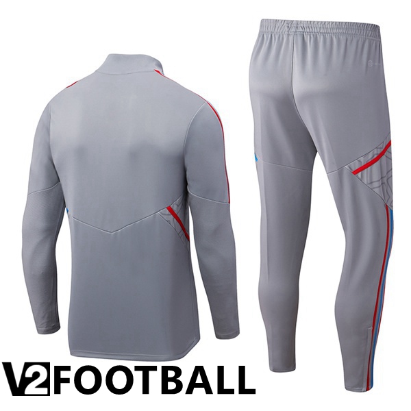 Olympique Lyon Training Tracksuit Grey 2022/2023