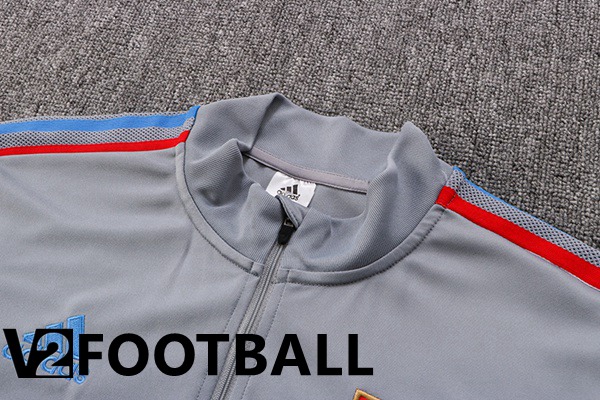 Olympique Lyon Training Tracksuit Grey 2022/2023