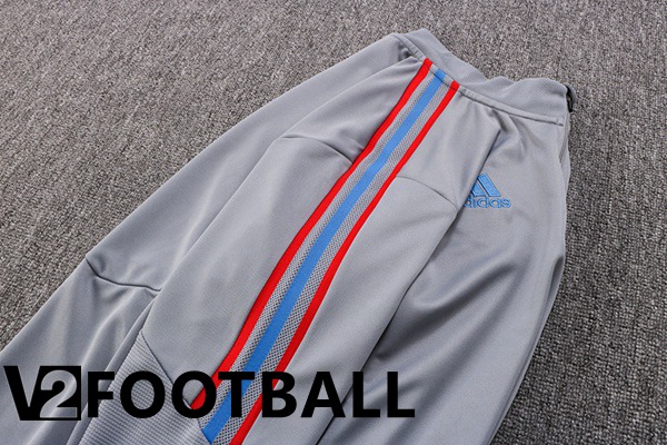 Olympique Lyon Training Tracksuit Grey 2022/2023