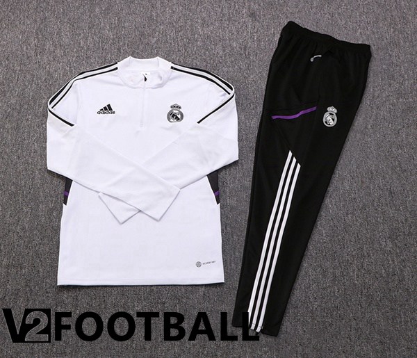 Real Madrid Training Tracksuit White 2022/2023