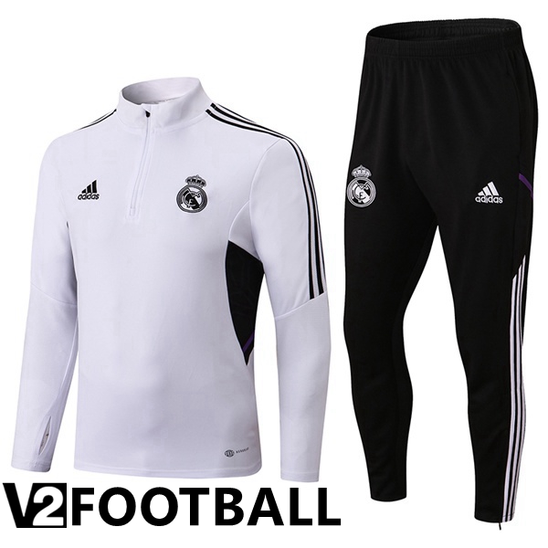 Real Madrid Training Tracksuit White 2022/2023