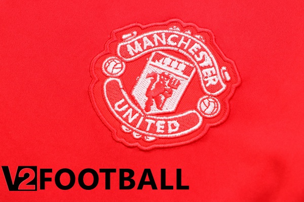 Manchester United Training T Shirt + Shorts Red 2022/2023