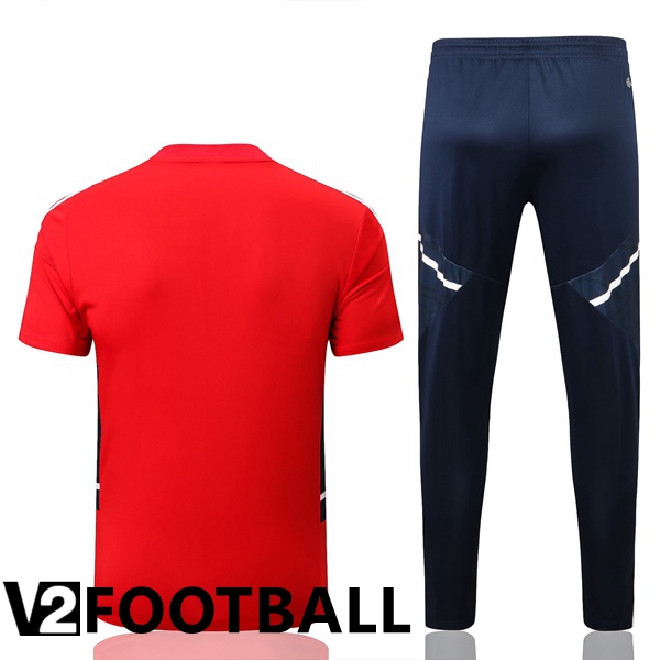 Arsenal Training T Shirt + Pants Red 2022/2023