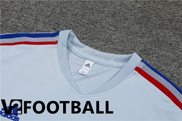 Olympique Lyon Training T Shirt + Shorts Grey 2022/2023