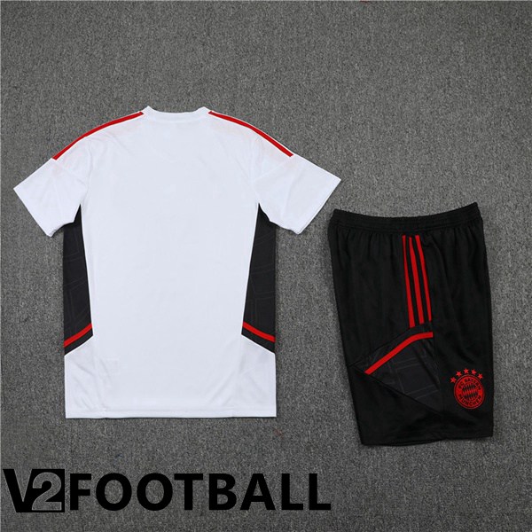 Bayern Munich Training T Shirt + Shorts White 2022/2023