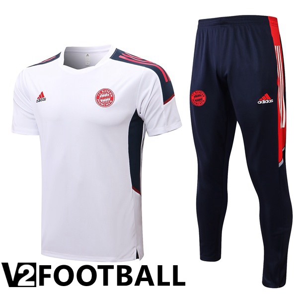 Bayern Munich Training T Shirt + Pants White 2022/2023