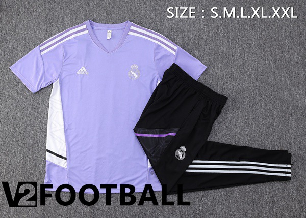 Real Madrid Training T Shirt + Pants Purple 2022/2023