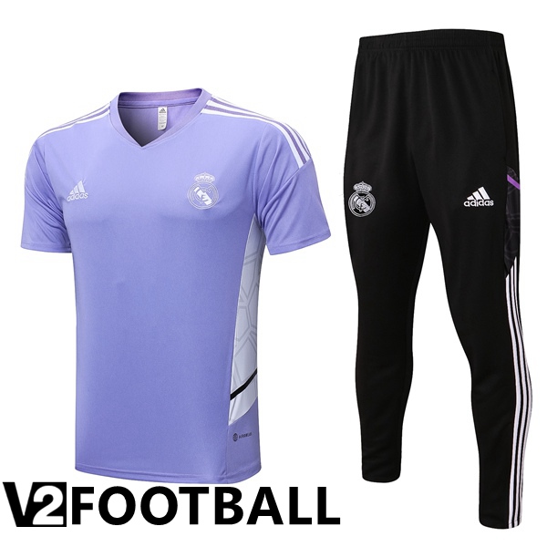 Real Madrid Training T Shirt + Pants Purple 2022/2023