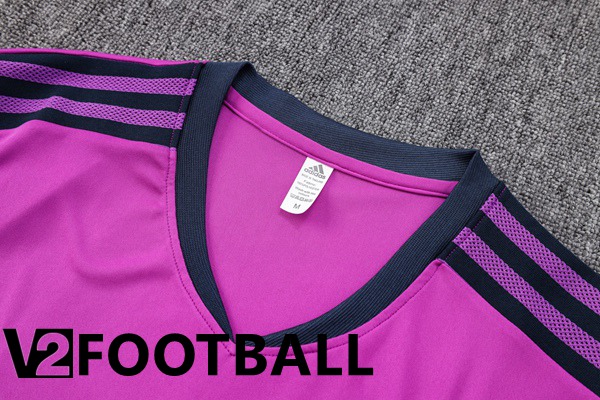 Real Madrid Training T Shirt + Shorts Purple 2022/2023