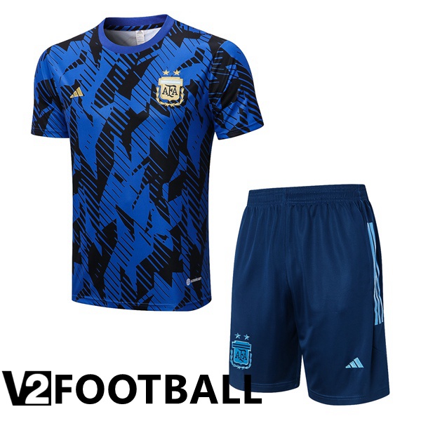 Argentina Training T Shirt + Shorts Blue 2022/2023