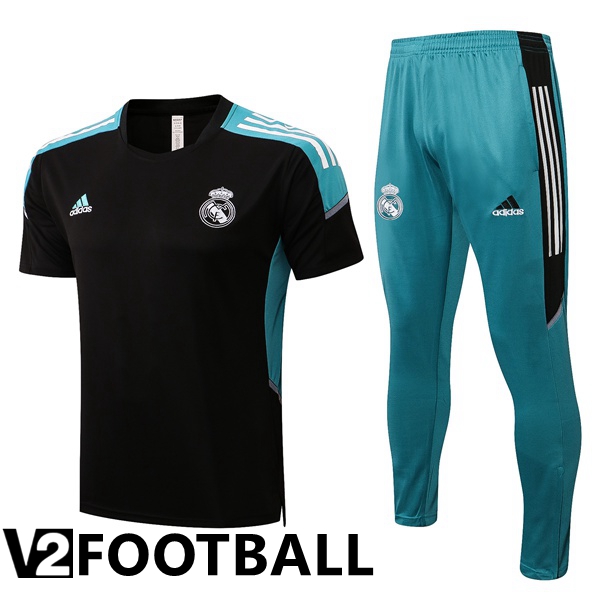 Real Madrid Training T Shirt + Pants Black 2022/2023