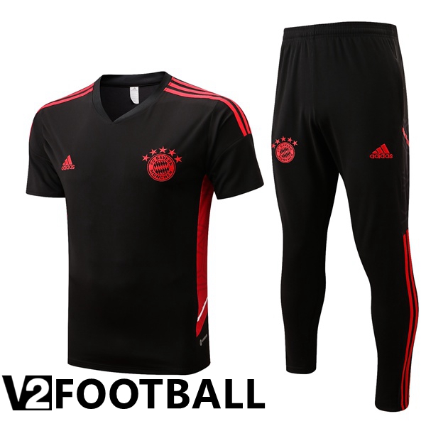 Bayern Munich Training T Shirt + Pants Black 2022/2023