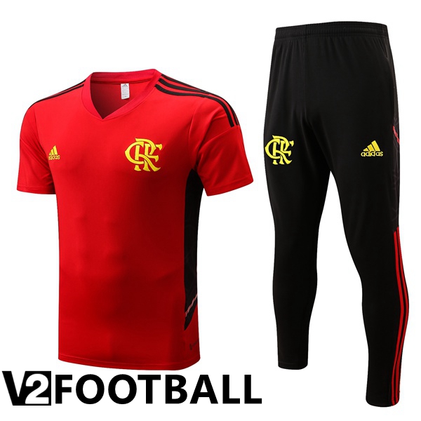 Flamengo Training T Shirt + Pants Red 2022/2023