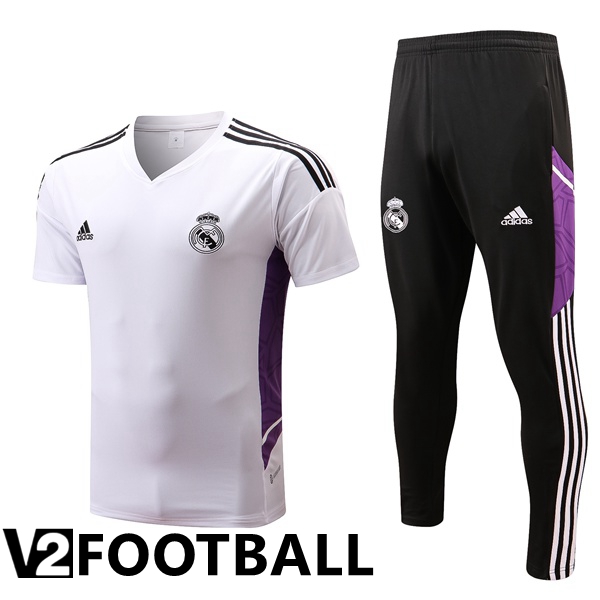 Real Madrid Training T Shirt + Pants White 2022/2023