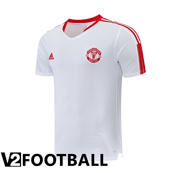 Manchester United Training T Shirt White 2022/2023