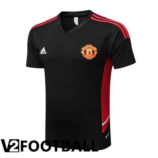 Manchester United Training T Shirt Black 2022/2023