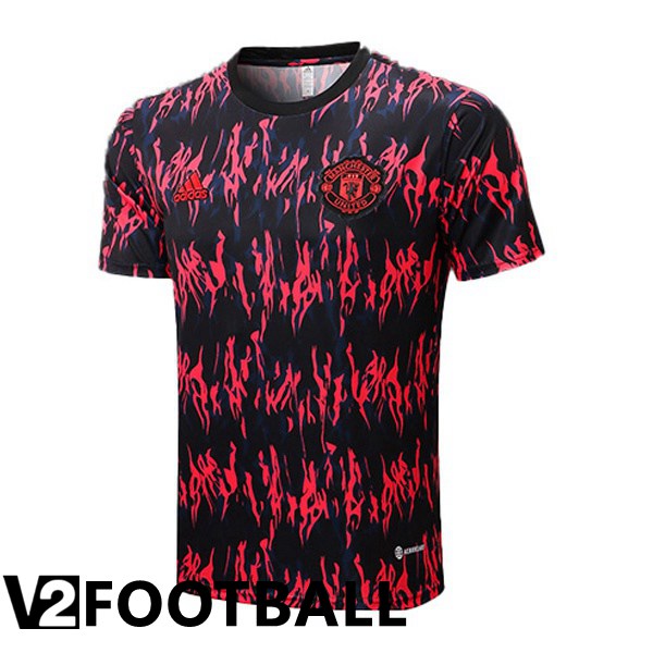 Manchester United Training T Shirt Red Black 2022/2023