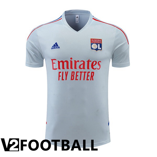 Olympique Lyon Training T Shirt Grey 2022/2023