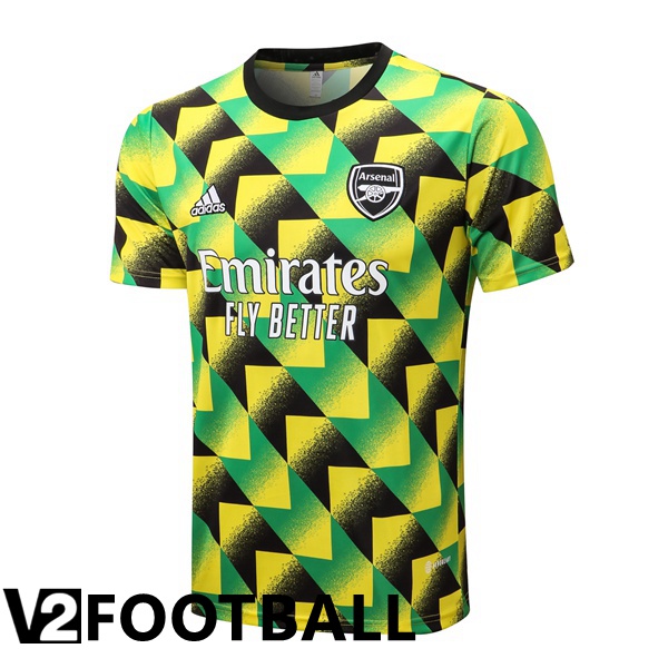 Arsenal Training T Shirt Green Black 2022/2023