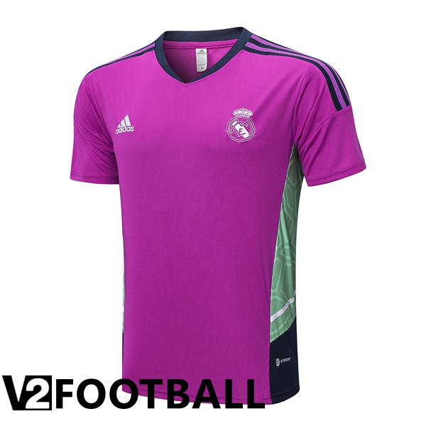 Real Madrid Training T Shirt Purple 2022/2023