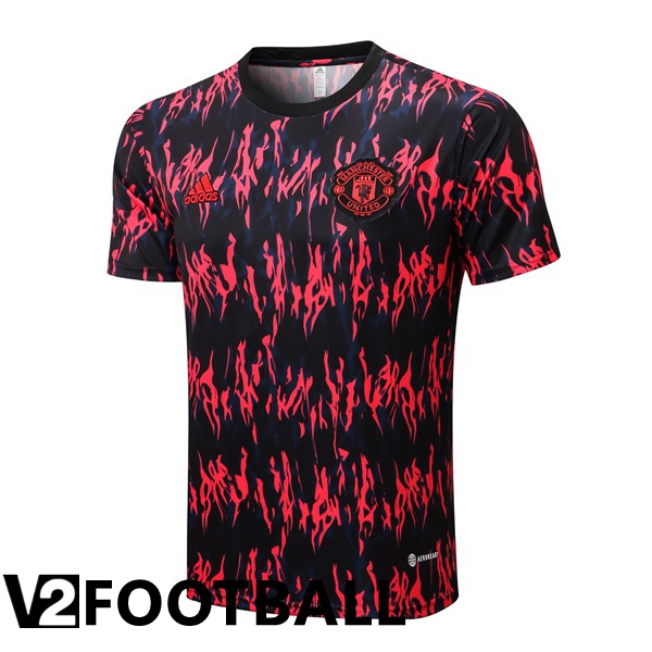 Manchester United Training T Shirt Red Black 2022/2023