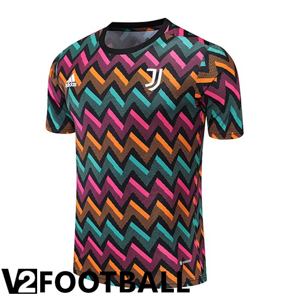 Juventus Training T Shirt Green Purple 2022/2023