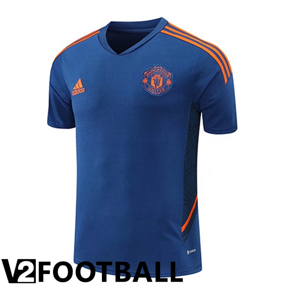 Manchester United Training T Shirt Blue 2022/2023
