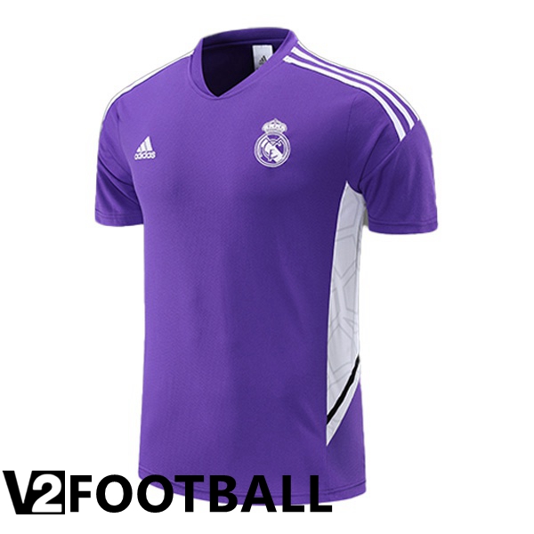 Real Madrid Training T Shirt Purple 2022/2023