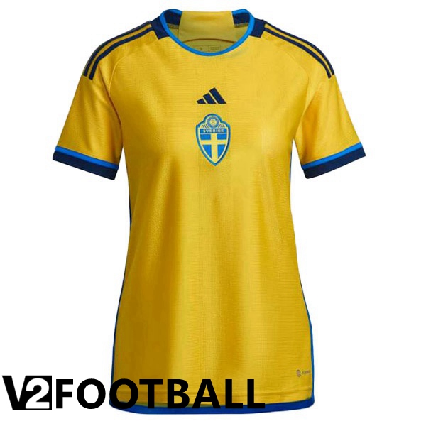 Sweden Womens Home Shirts Yellow 2023/2023