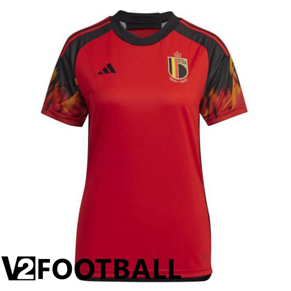 Belgium Womens Home Shirts Red 2023/2023