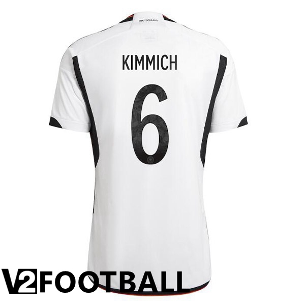 Germany (KIMMICH 6) Home Shirts Black White World Cup 2022