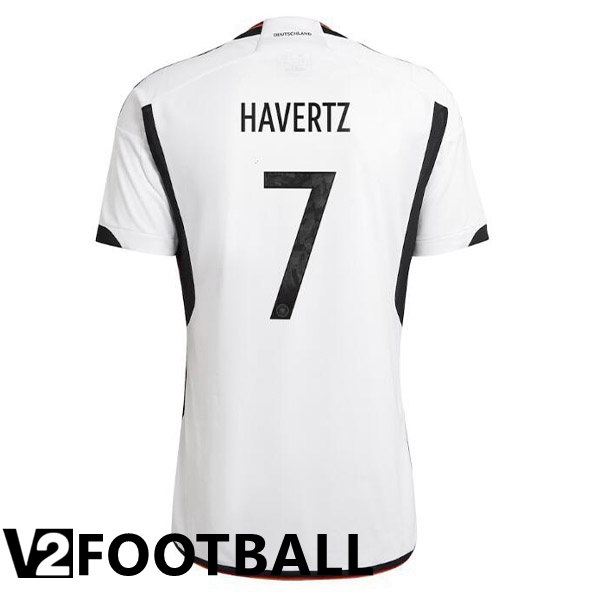 Germany (HAGreenZ 7 Home Shirts Black White World Cup 2022