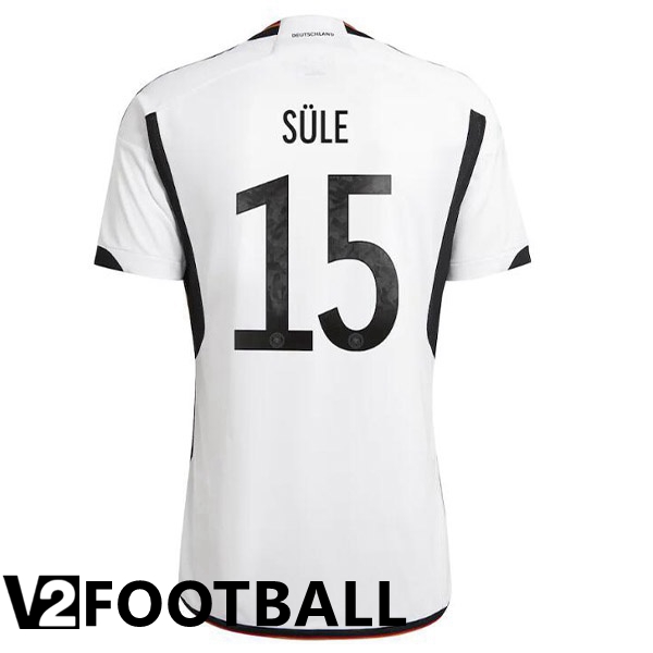 Germany (SULE 15) Home Shirts Black White World Cup 2022