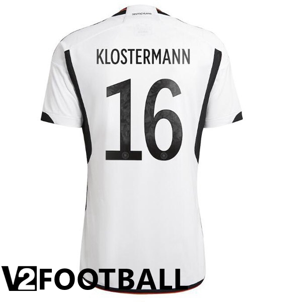 Germany (KLOSTERMANN 16) Home Shirts Black White World Cup 2022