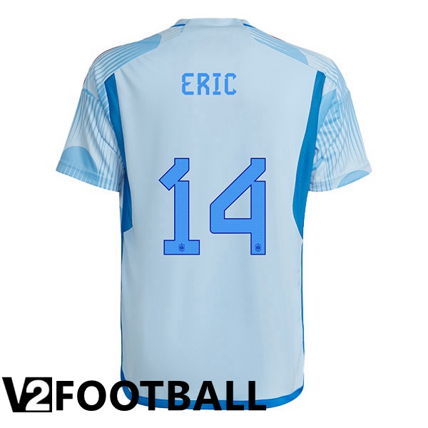Spain (ERIC 14) Away Shirts Blue White World Cup 2022